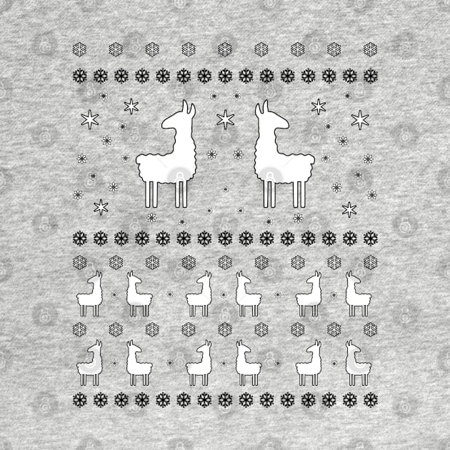 Llama Christmas pattern by helengarvey